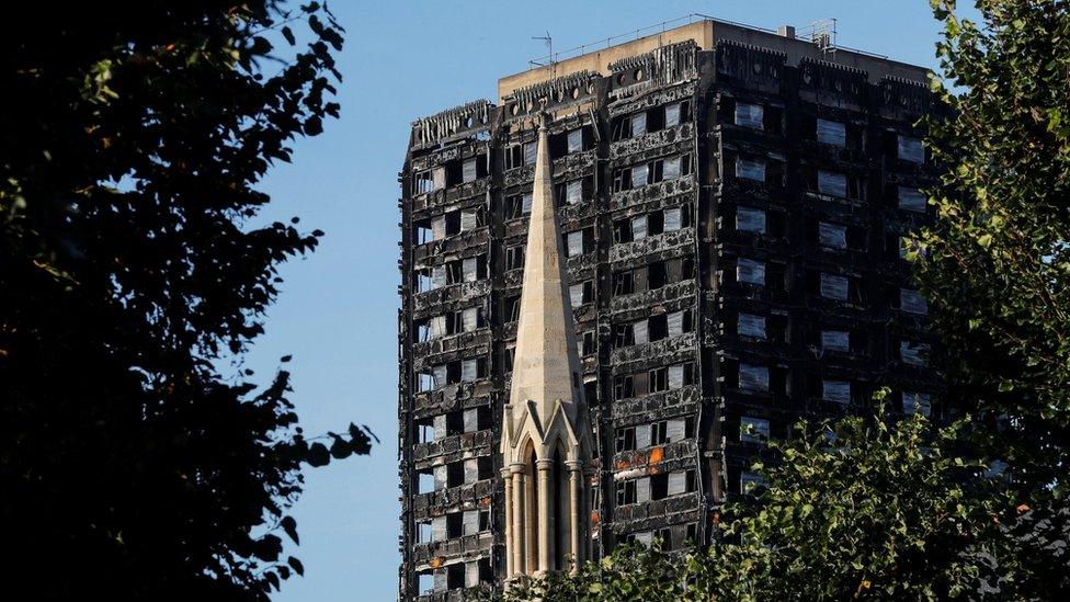 Grenfell Tower block fire aftermath