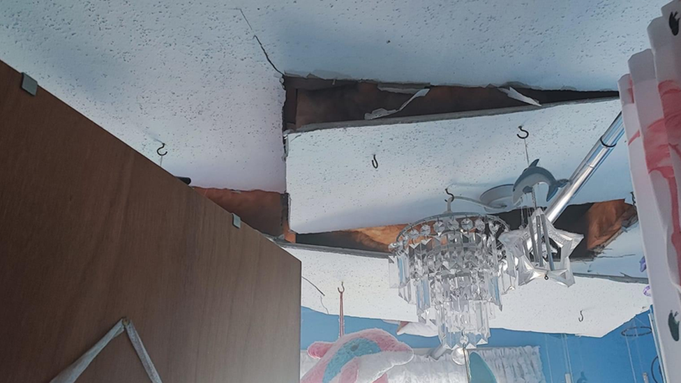 Ceilings damaged at Coleraine property