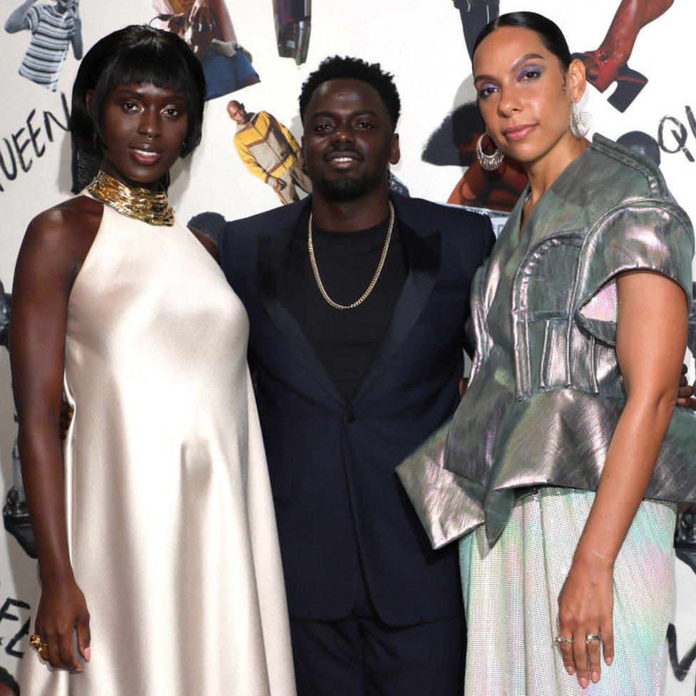 Jodie Turner-Smith, Daniel Kaluuya and Melina Matsoukas at the UK premiere of Queen & Slim