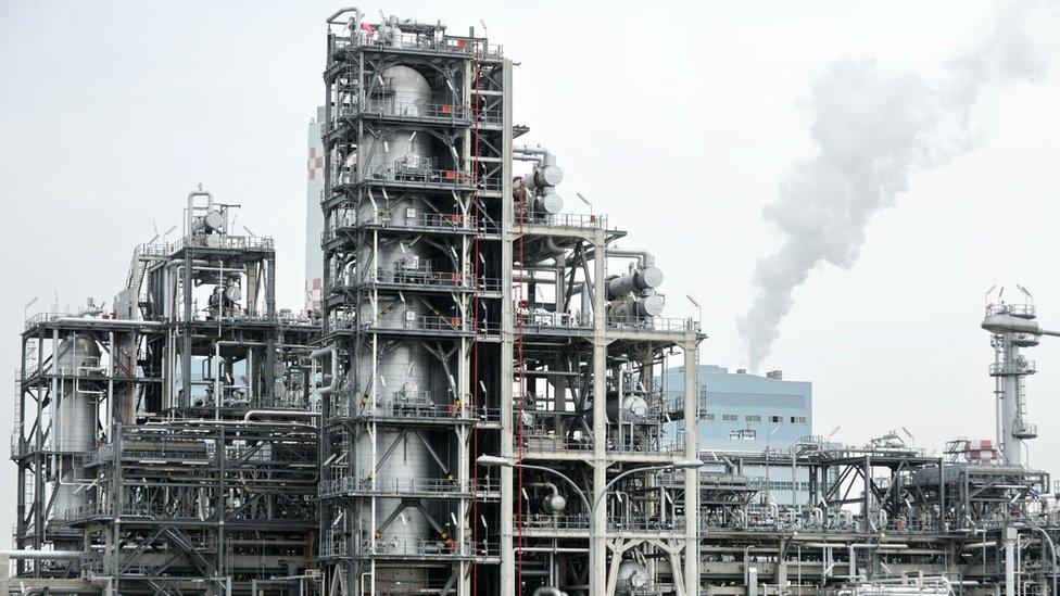 Singapore oil refinery