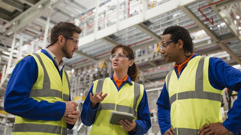 workers in factory