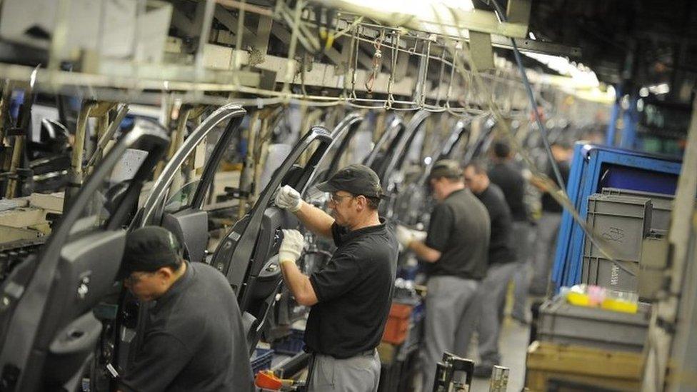 Nissan car workers in Sunderland