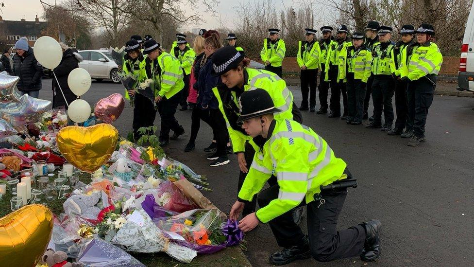 West Midlands Police officers at Babbs Mill Park