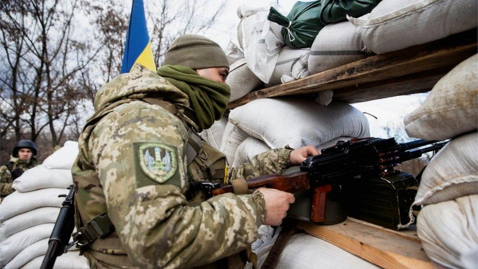 Ukrainian troops