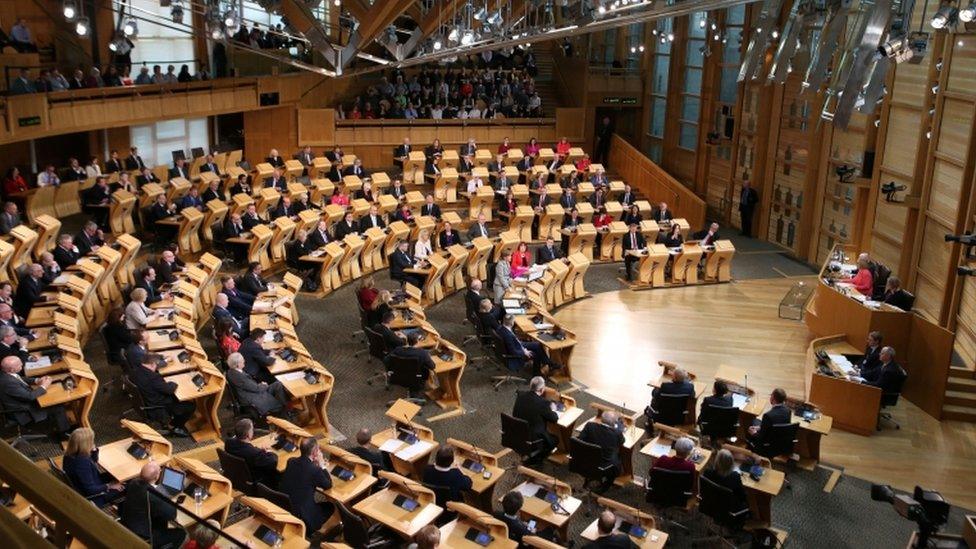 Scottish Parliament chamber