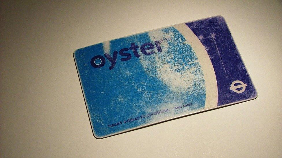 Battered Oyster card