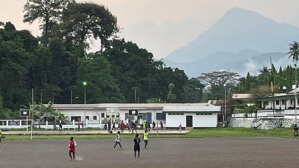 People playing football