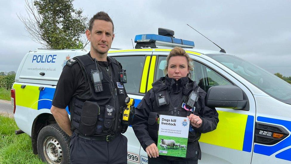 Sgt David Lund and PCSO Sarah Harrod