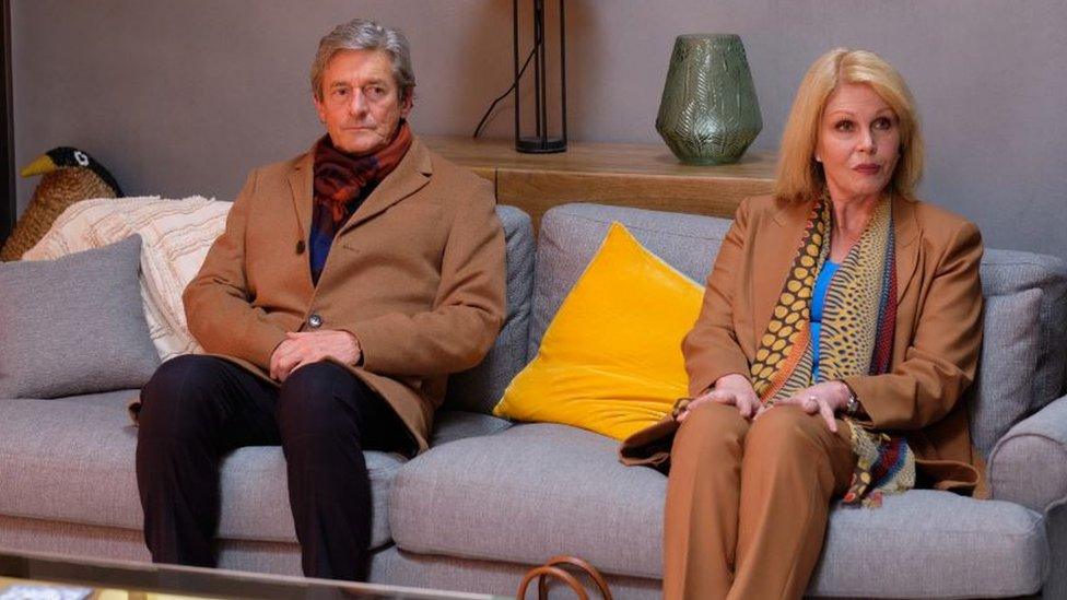 Nigel Havers and Joanna Lumley