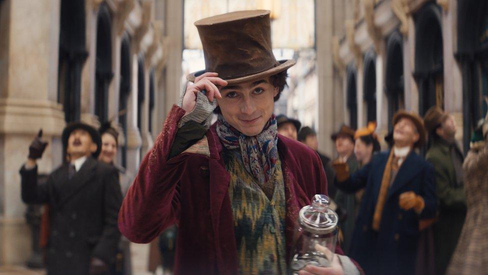 Timothee Chalamet in Wonka