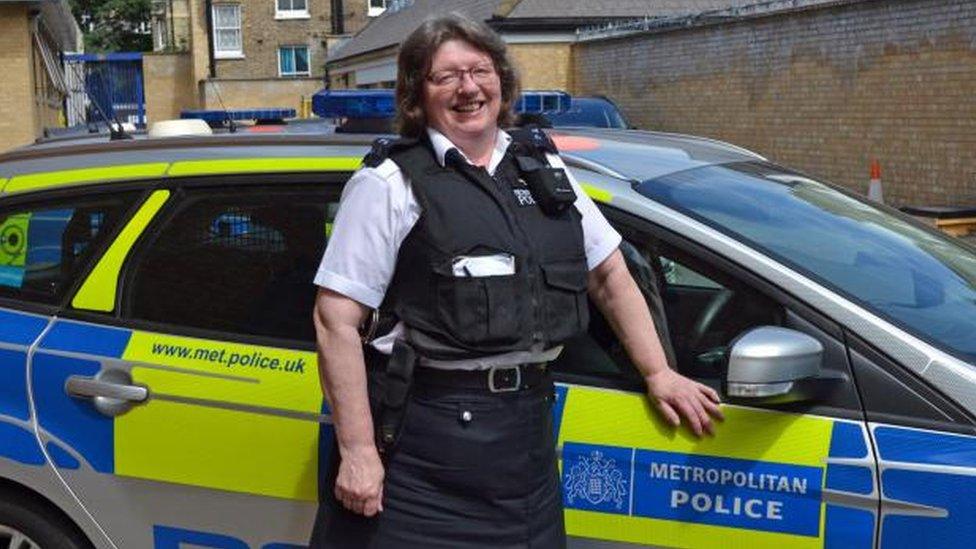 Karen Giles is the longest serving female officer.