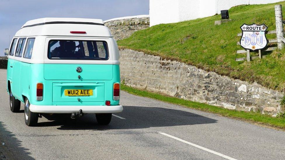 Camper van on NC500