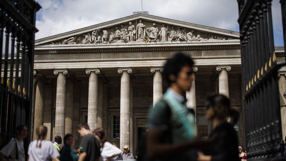 People visit the British Museum in London