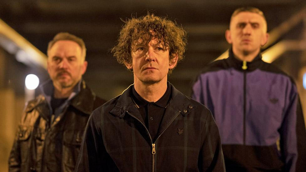 Ian Hart (centre) as drug dealer Carl