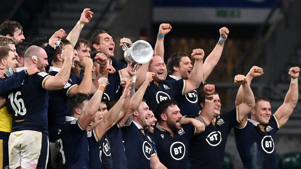 Scotland celebrate win