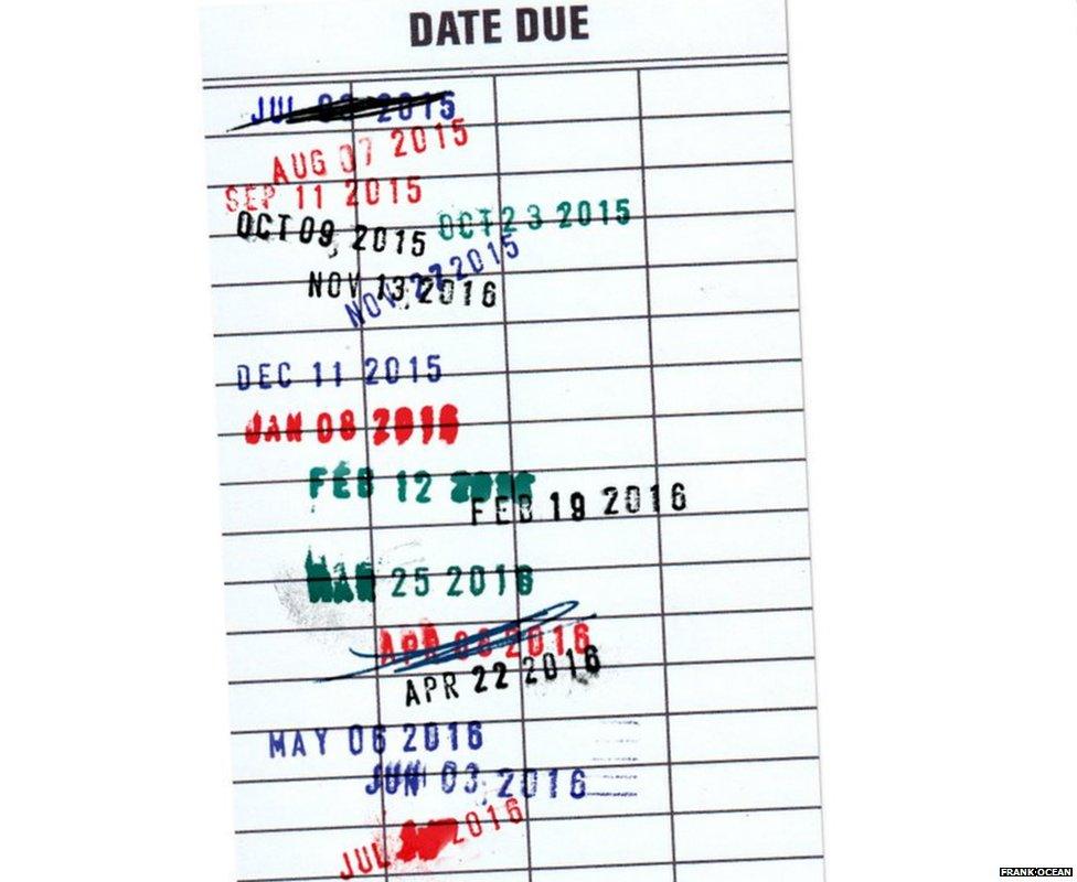 frank ocean release date