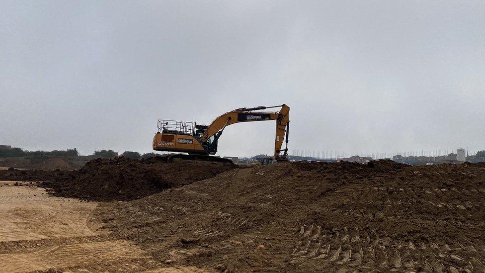 Flood defence work Filey