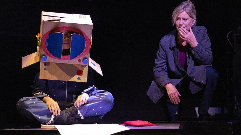 Laila Zaidi and Imogen Stubbs on stage