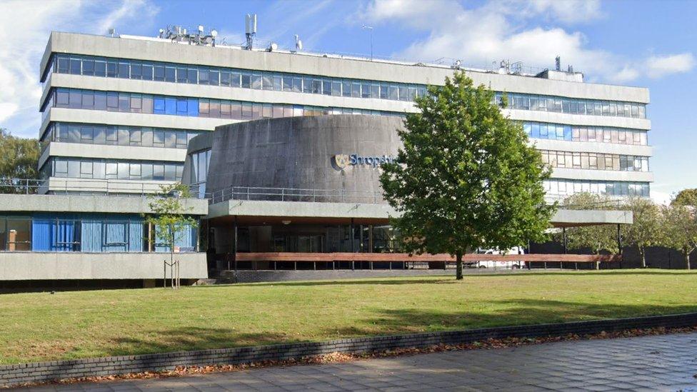 Shropshire Council's Shirehall building in Shrewsbury