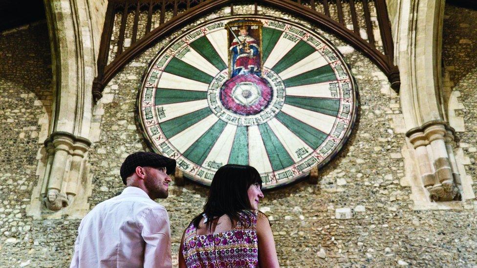 The Round Table in Winchester Castle