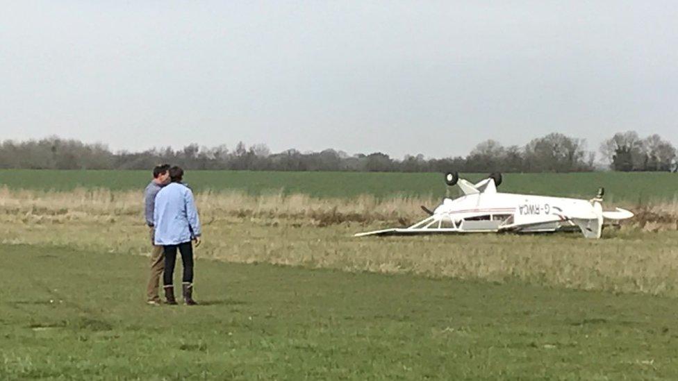 Crashed aircraft