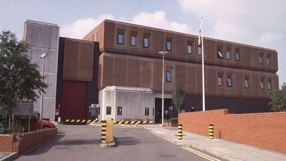 An exterior shot of Bristol prison