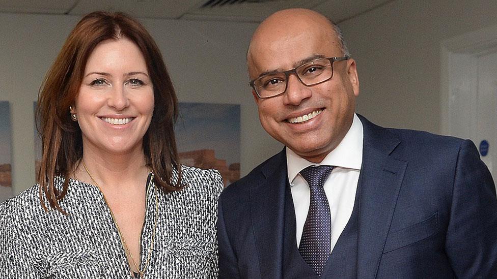 Sanjeev Gupta and his wife Nicola