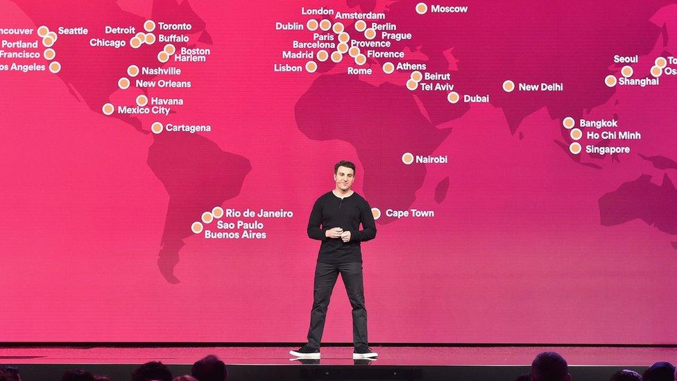 Brian Chesky's AirBnB has over three million locations listed so far