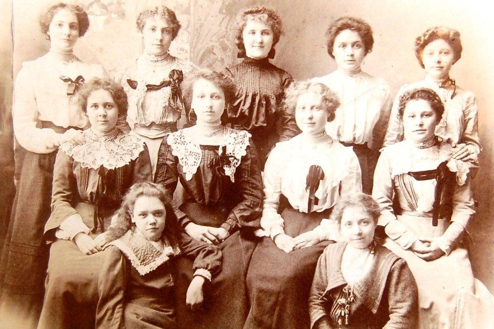 Some of Madame Clapham's staff