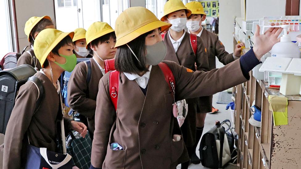 Japanese schoolchildren