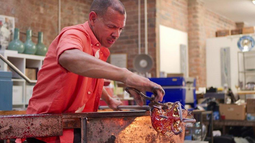 Chris Day's glass art career started just three years ago