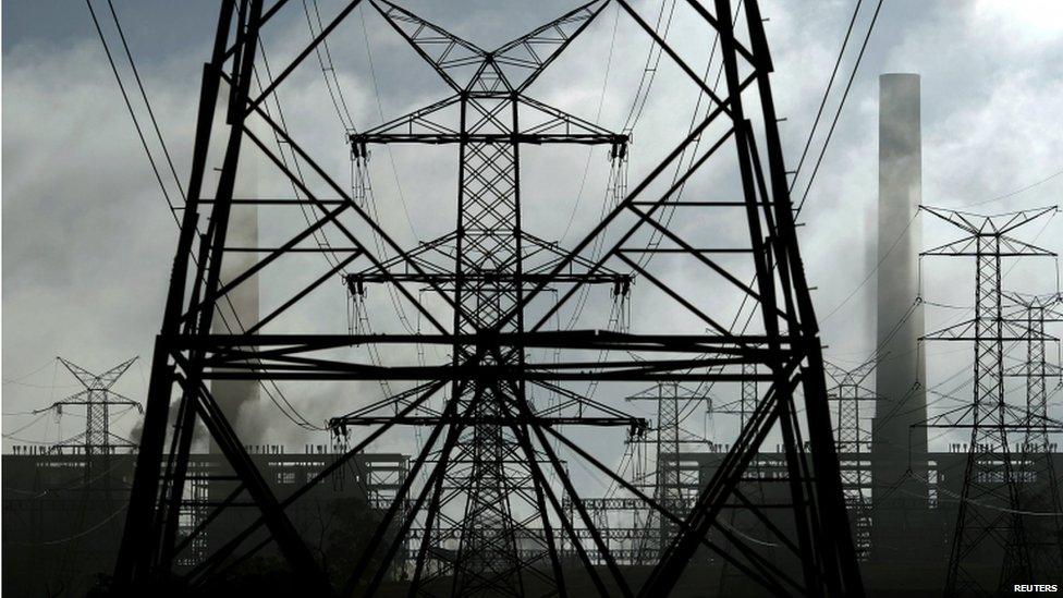 Power lines from Liddell Power Station near Muswellbrook, north of Sydney, Australia, in this 2 November 2011 file photo