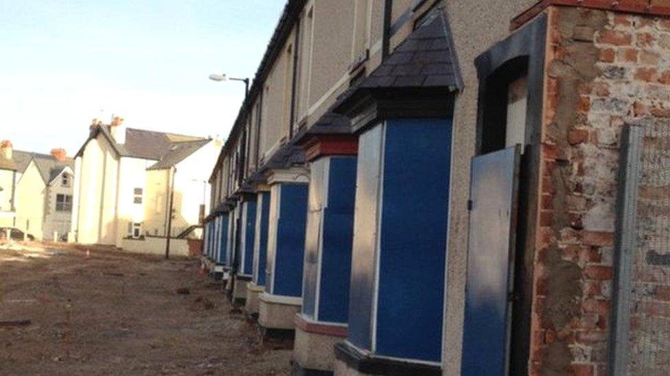 Derelict houses in Rhyl