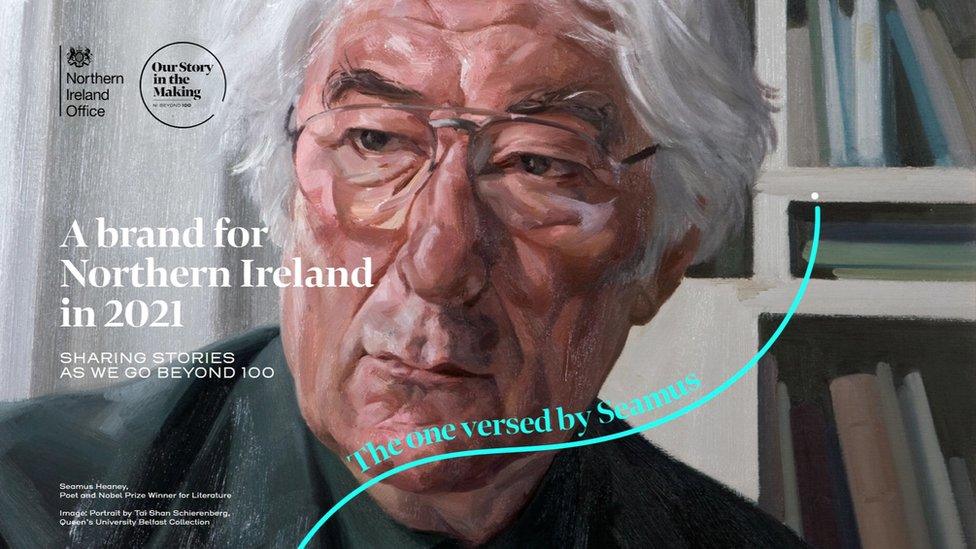 A painting of Seamus Heaney is among the images chosen to promote the centenary commemorations