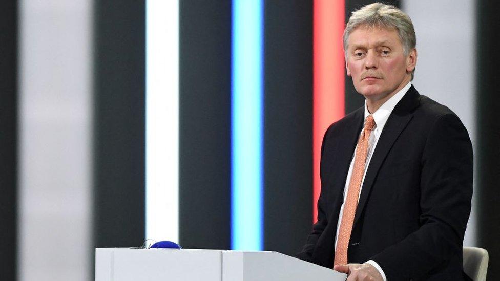 Dmitry Peskov's speaking to reporters