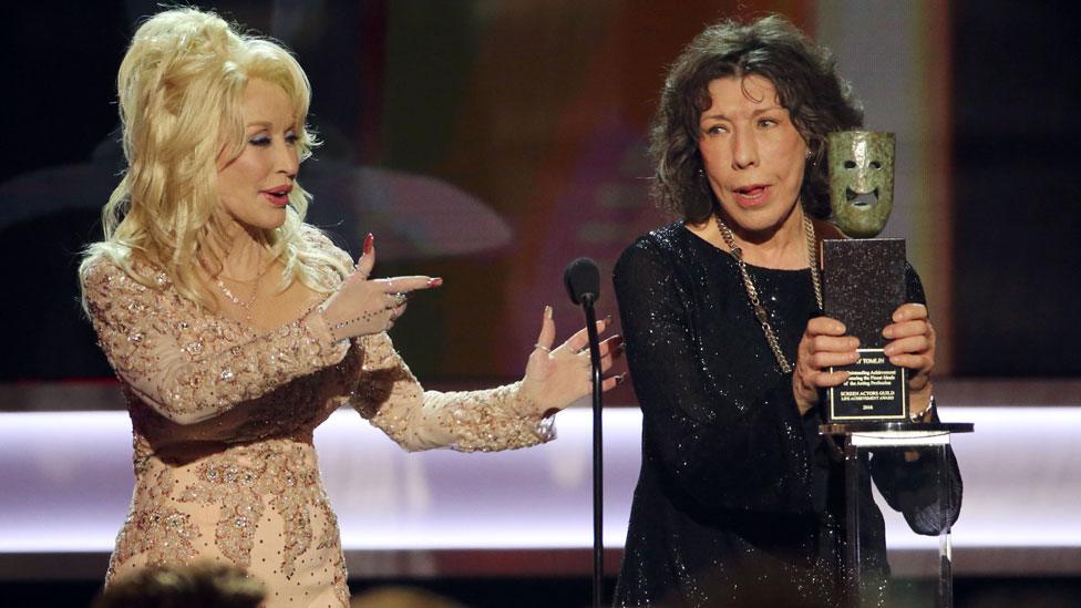 Dolly Parton and Lily Tomlin