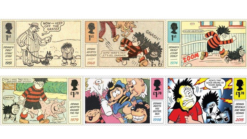 Dennis The Menace stamps