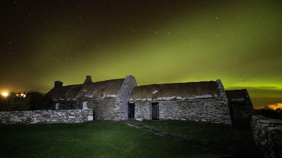 Northern Lights at Shetland Croft Museum