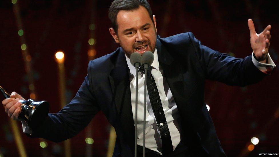 Danny Dyer accepting an NTA