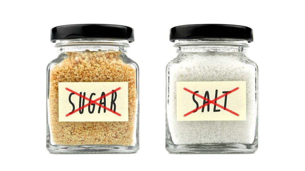 Taking out sugar and salt from food