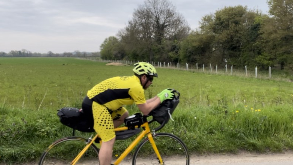 Tim Dotchin cycling