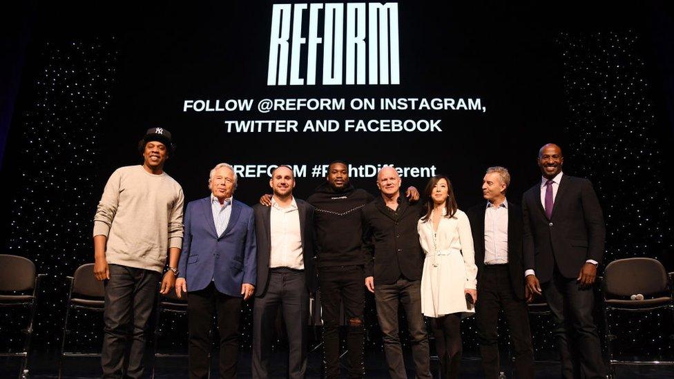 Jay-Z, Robert Kraft, Michael Rubin, Meek Mill, Michael Novogratz, Clara Wu Tsai, Daniel Loeb and Van Jones