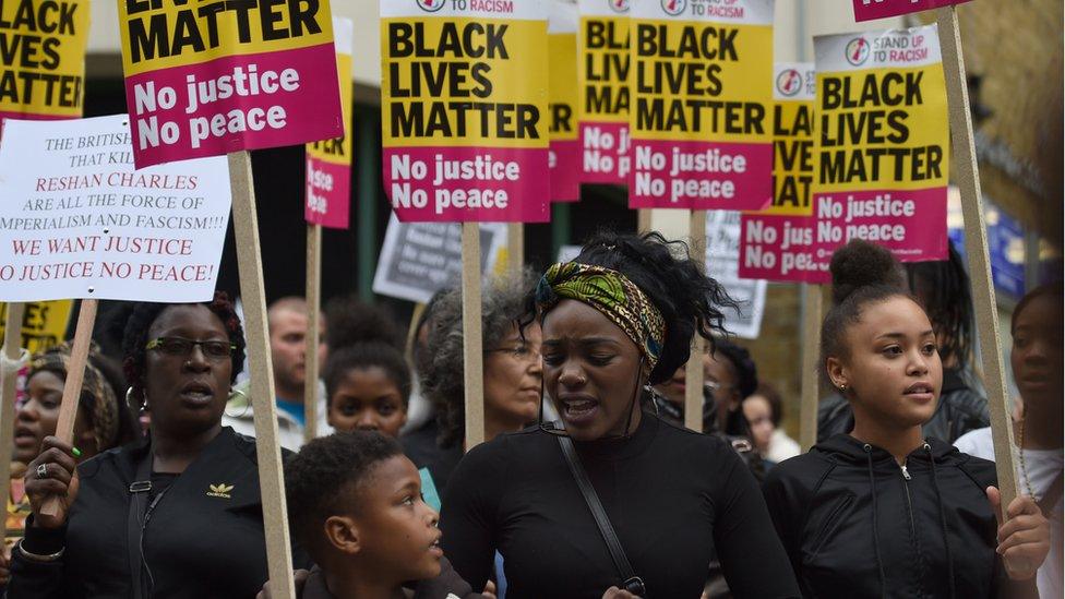 Protest in Hackney on Monday