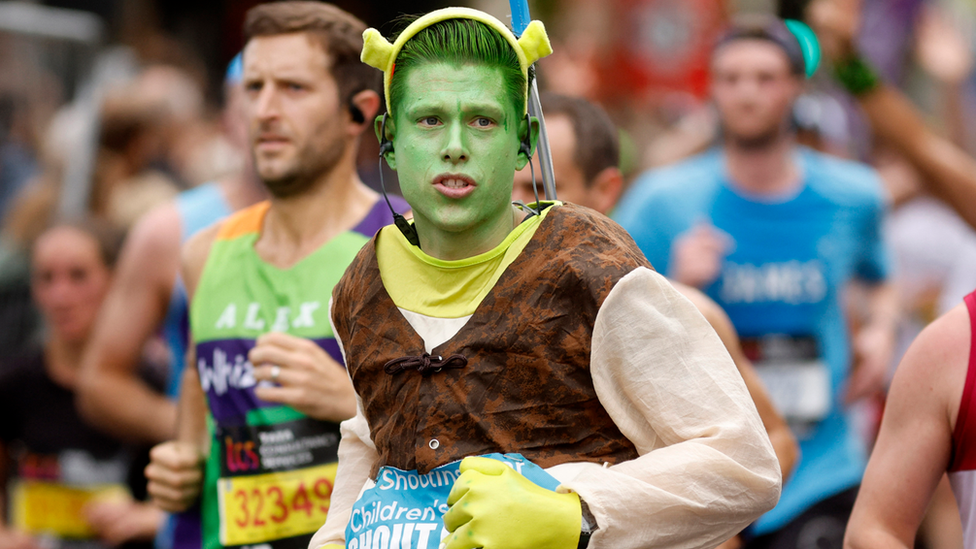 Runner as Shrek