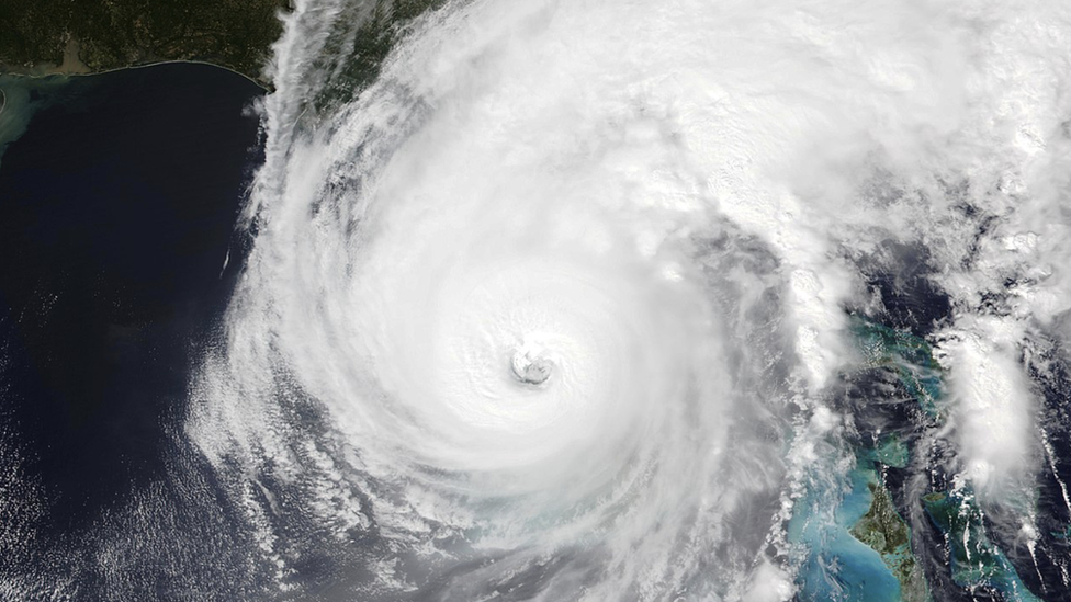 Satellite image of hurricane Ian