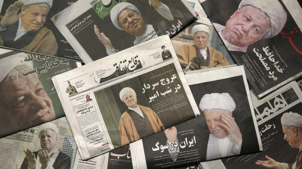 Front pages of 9 January 2017 edition of Iranian newspapers