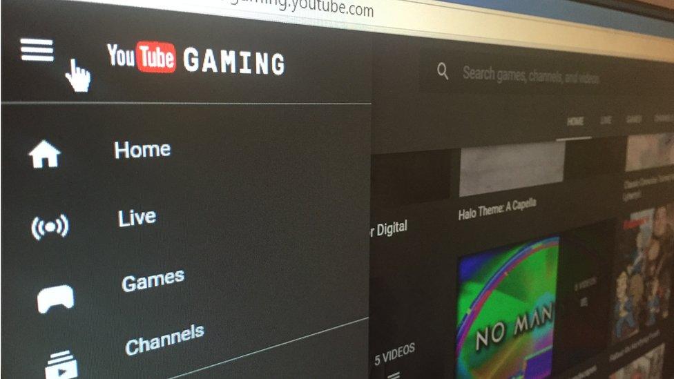 Youtube gaming screenshot