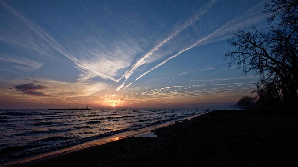 Sunrise at East Harbor State Park, Ottawa County, Ohio