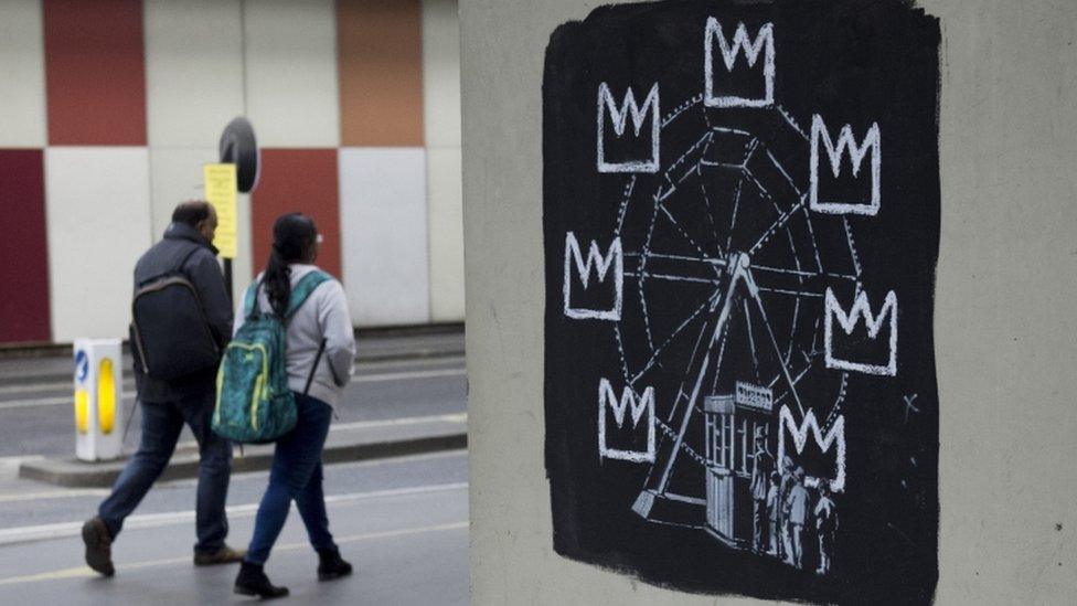 Banksy's Ferris Wheel mural