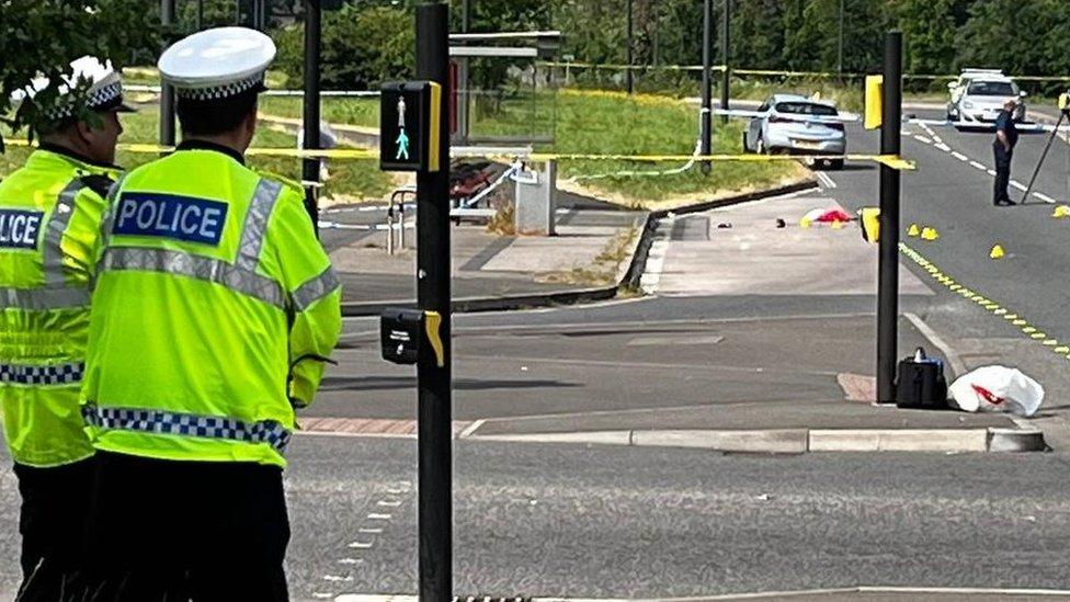 Police cordon around Hartcliffe crash